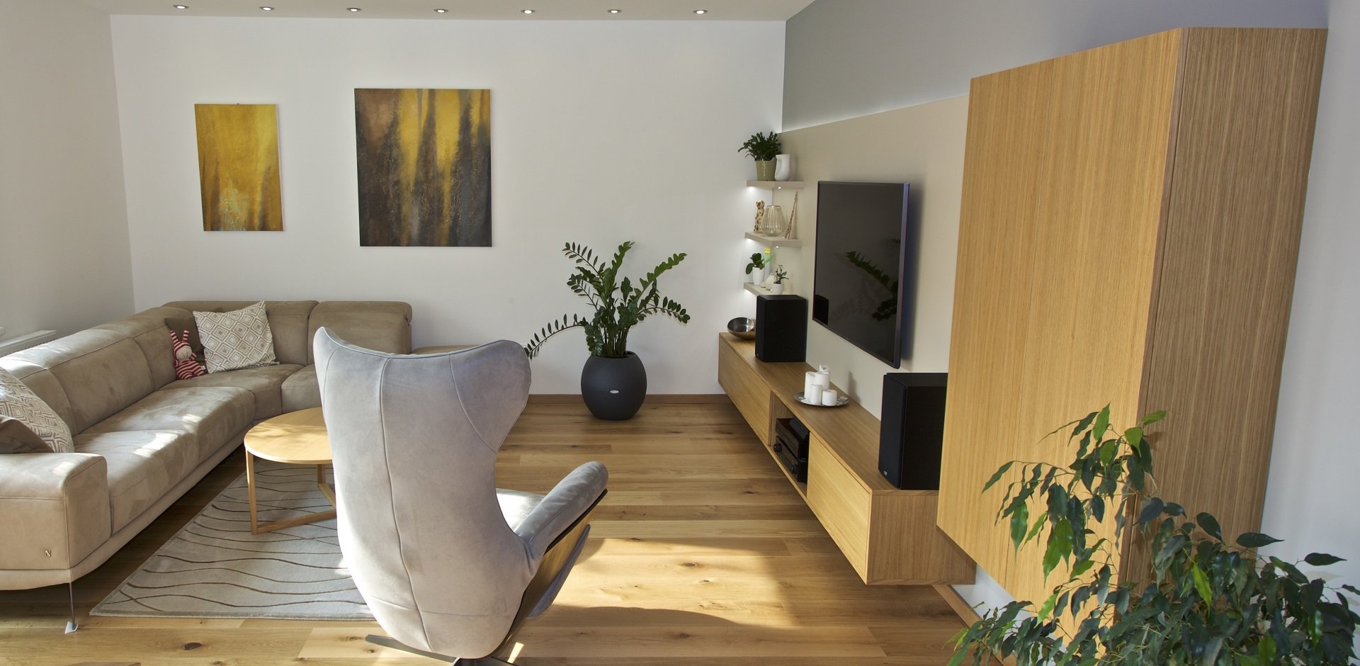 Obývací pokoj lakový dub - 2