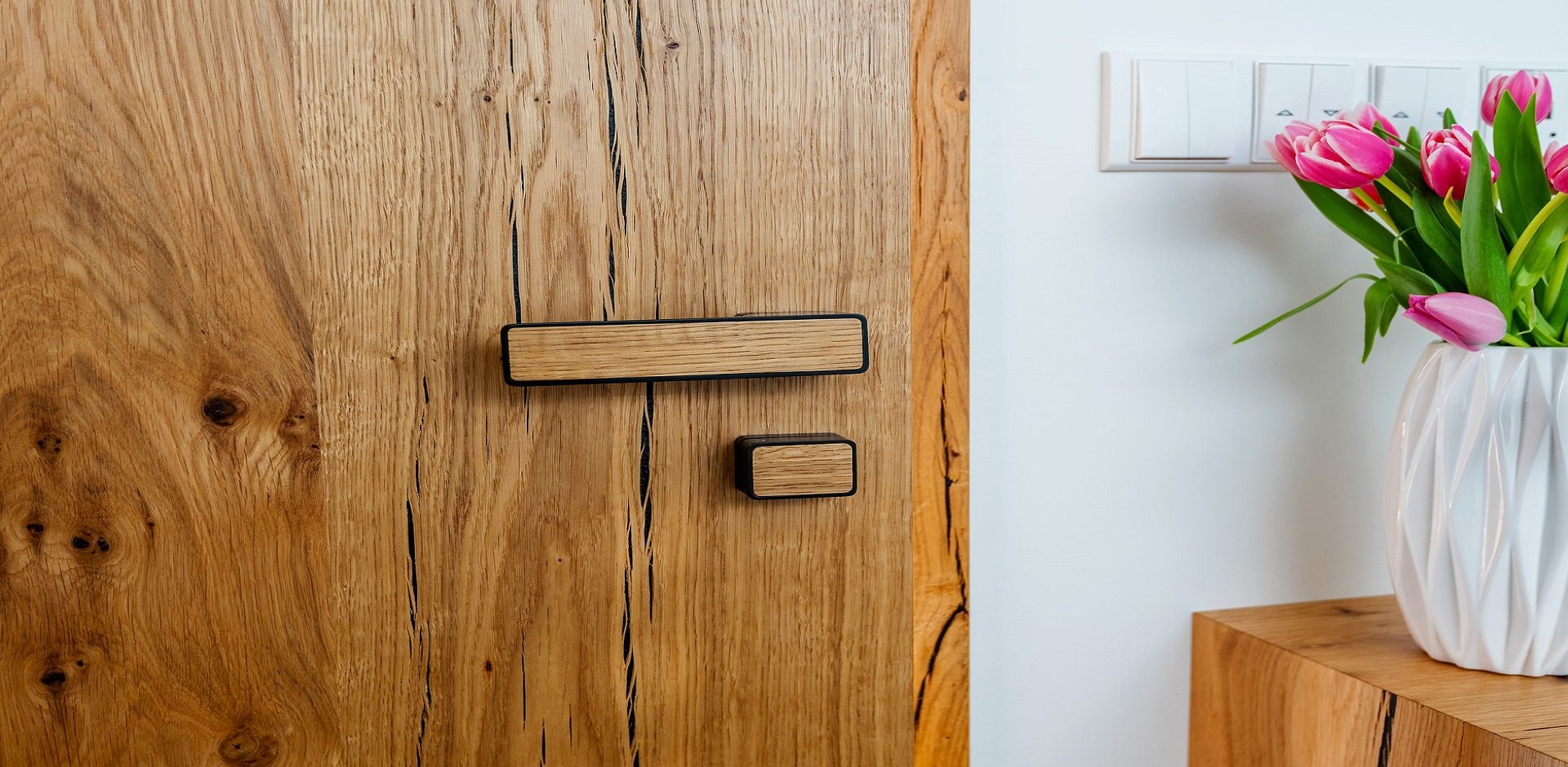 Dveře z praskaného dubu - 1