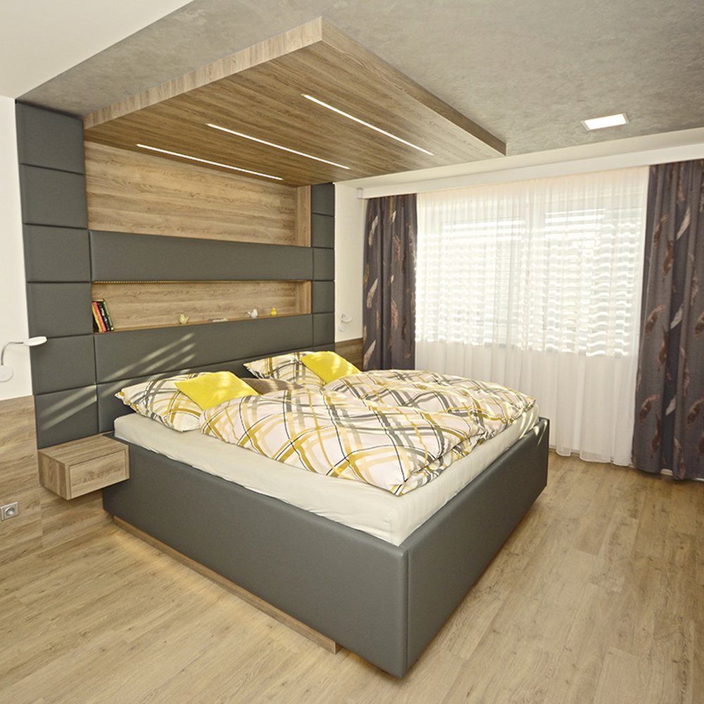 Ložnice s čalouněním